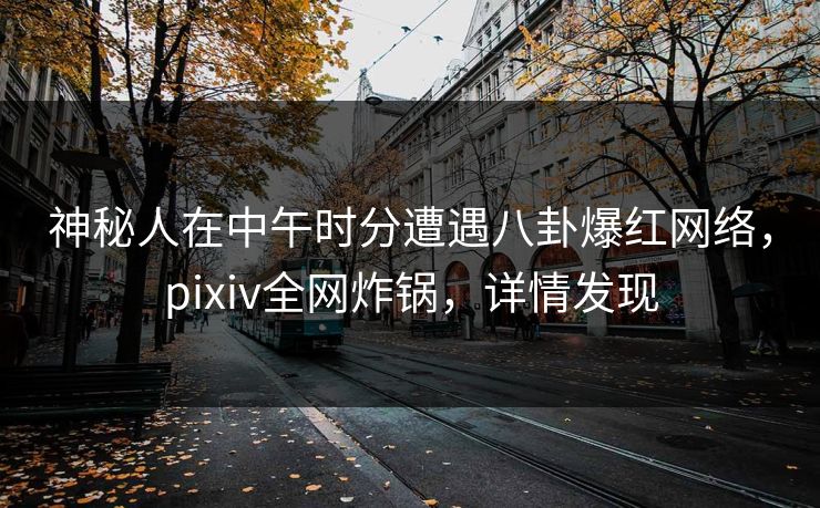 神秘人在中午时分遭遇八卦爆红网络，pixiv全网炸锅，详情发现