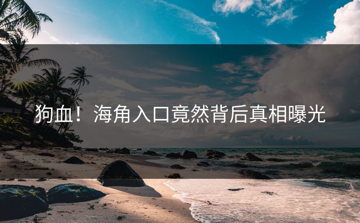 狗血！海角入口竟然背后真相曝光