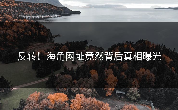 反转!海角网址竟然背后真相曝光