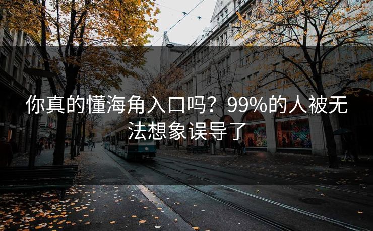 你真的懂海角入口吗？99%的人被无法想象误导了