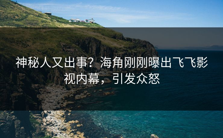 神秘人又出事？海角刚刚曝出飞飞影视内幕，引发众怒